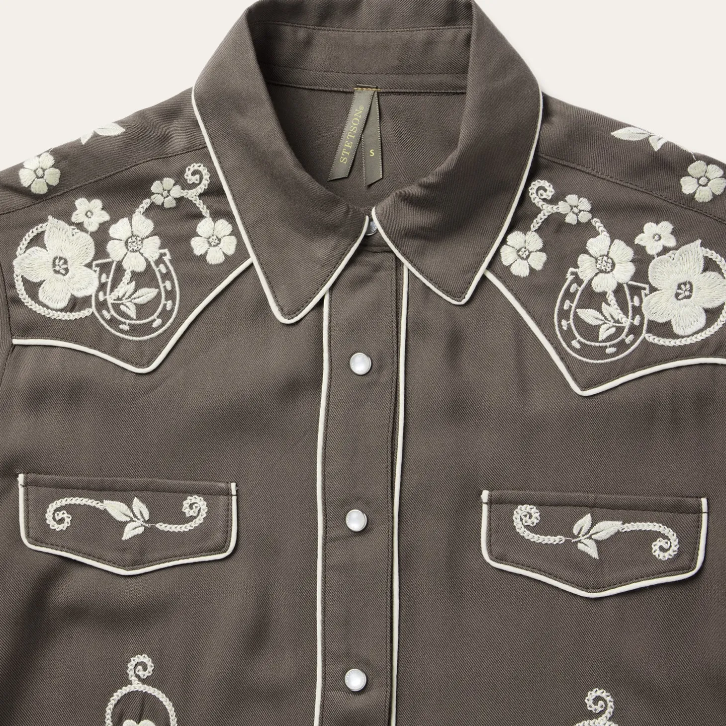 Embroidered Retro Western Shirt