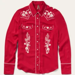 Embroidered Retro Western Shirt