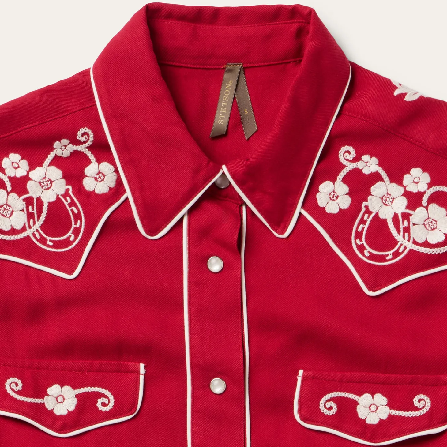 Embroidered Retro Western Shirt