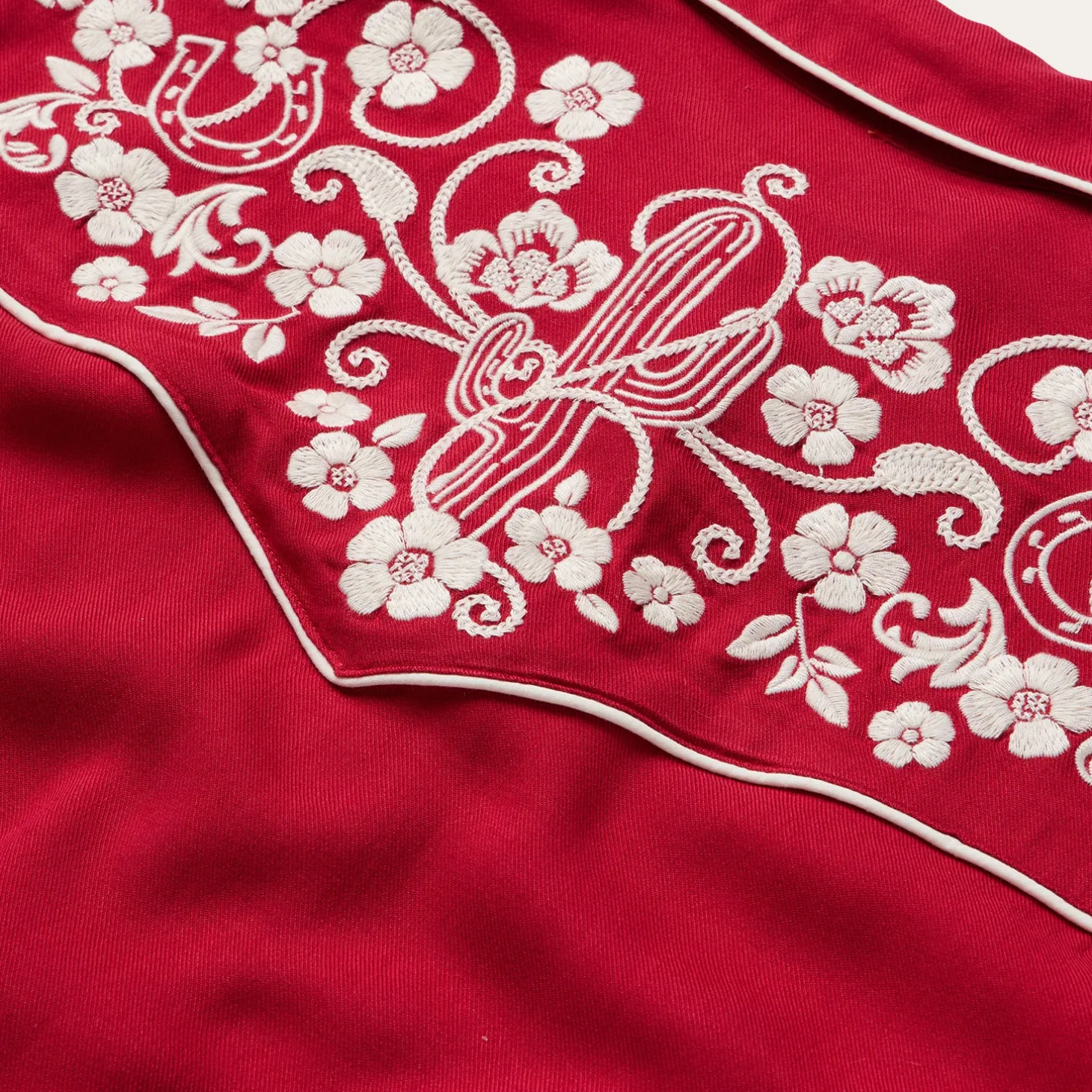 Embroidered Retro Western Shirt