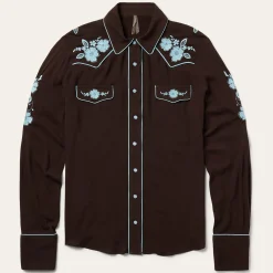 Embroidered Retro Western Shirt