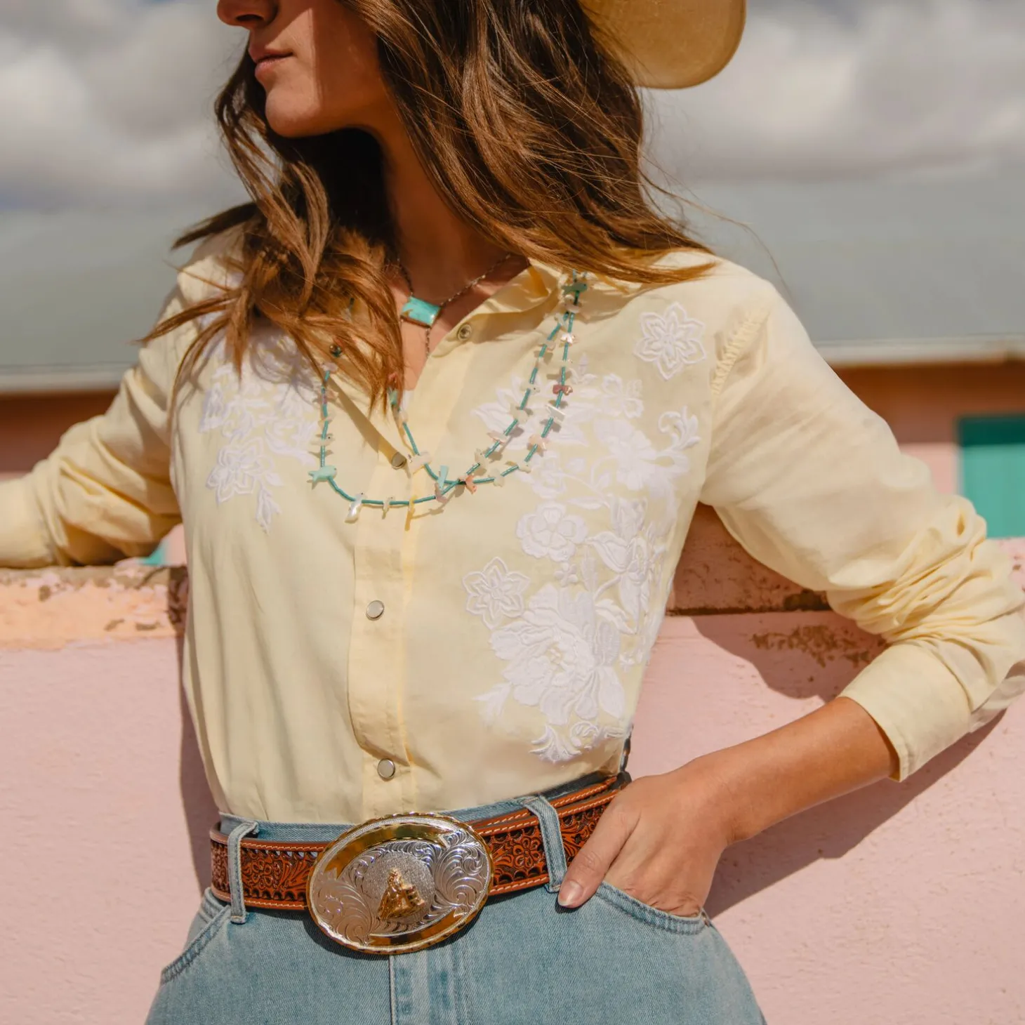 Embroidered Western Shirt