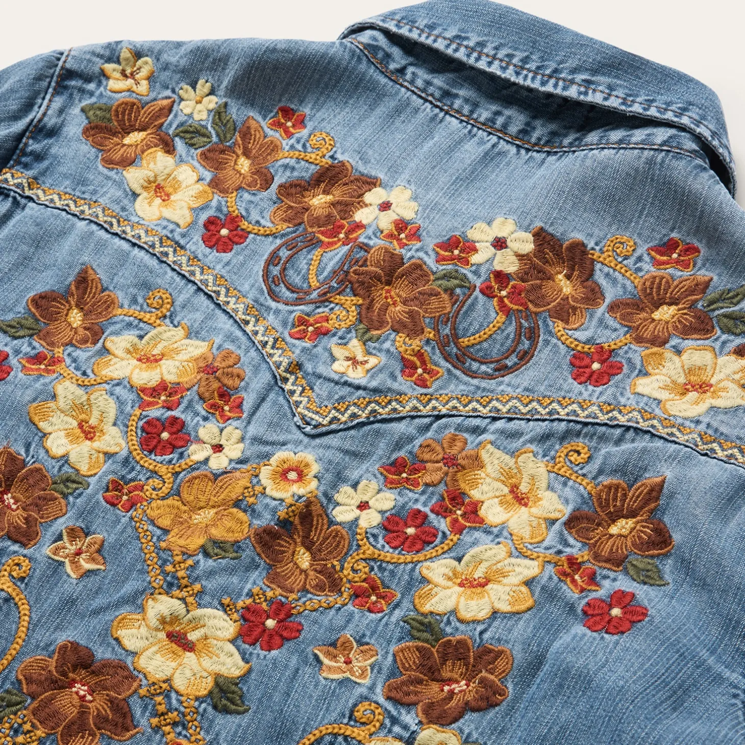 Embroidered Western Shirt Dress