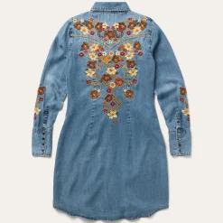 Embroidered Western Shirt Dress