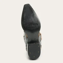 Faye Cowgirl & Horse Underlay Leather Boot