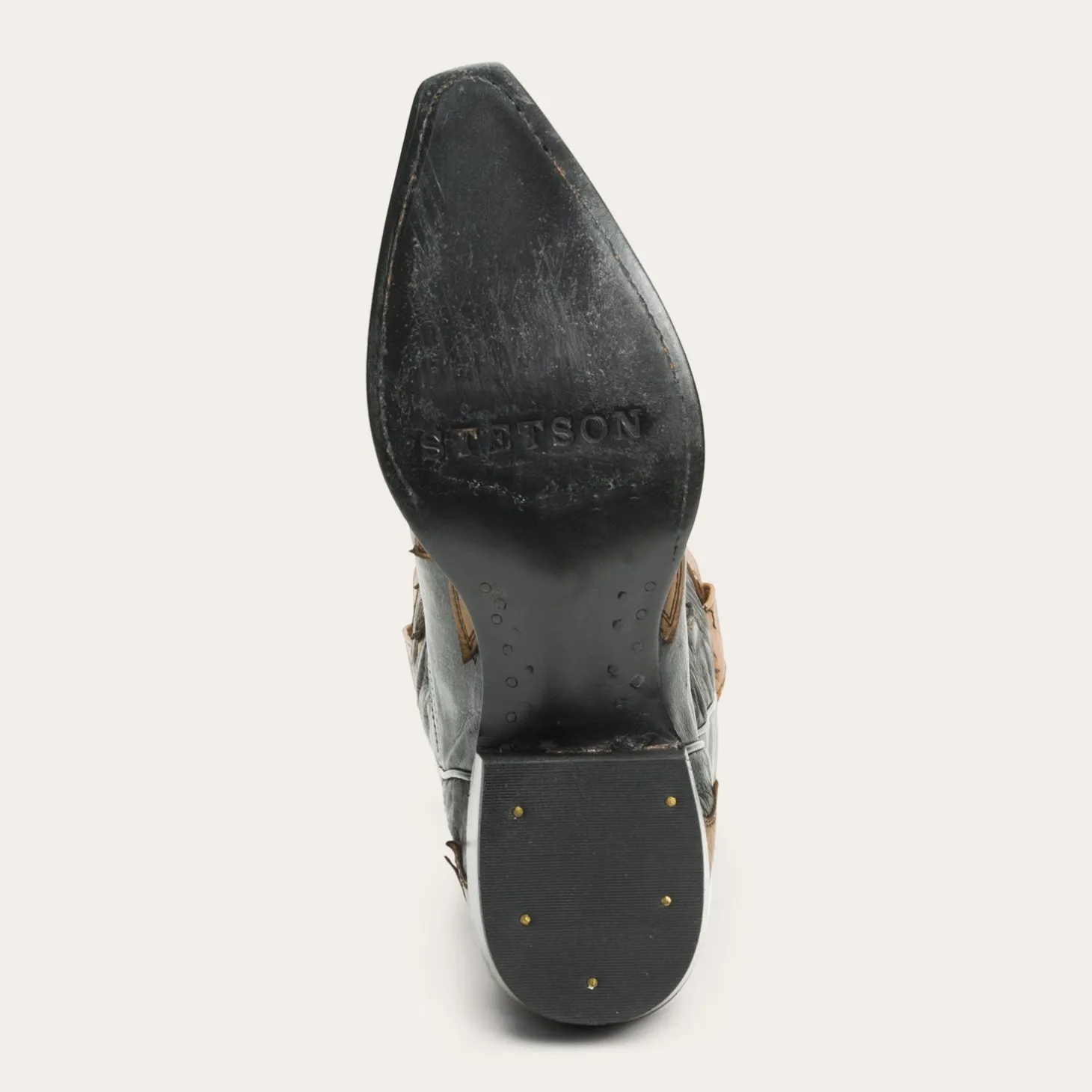 Faye Cowgirl & Horse Underlay Leather Boot