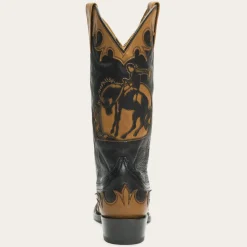 Faye Cowgirl & Horse Underlay Leather Boot