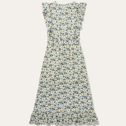 Field Flowers Print Peasant Dress
