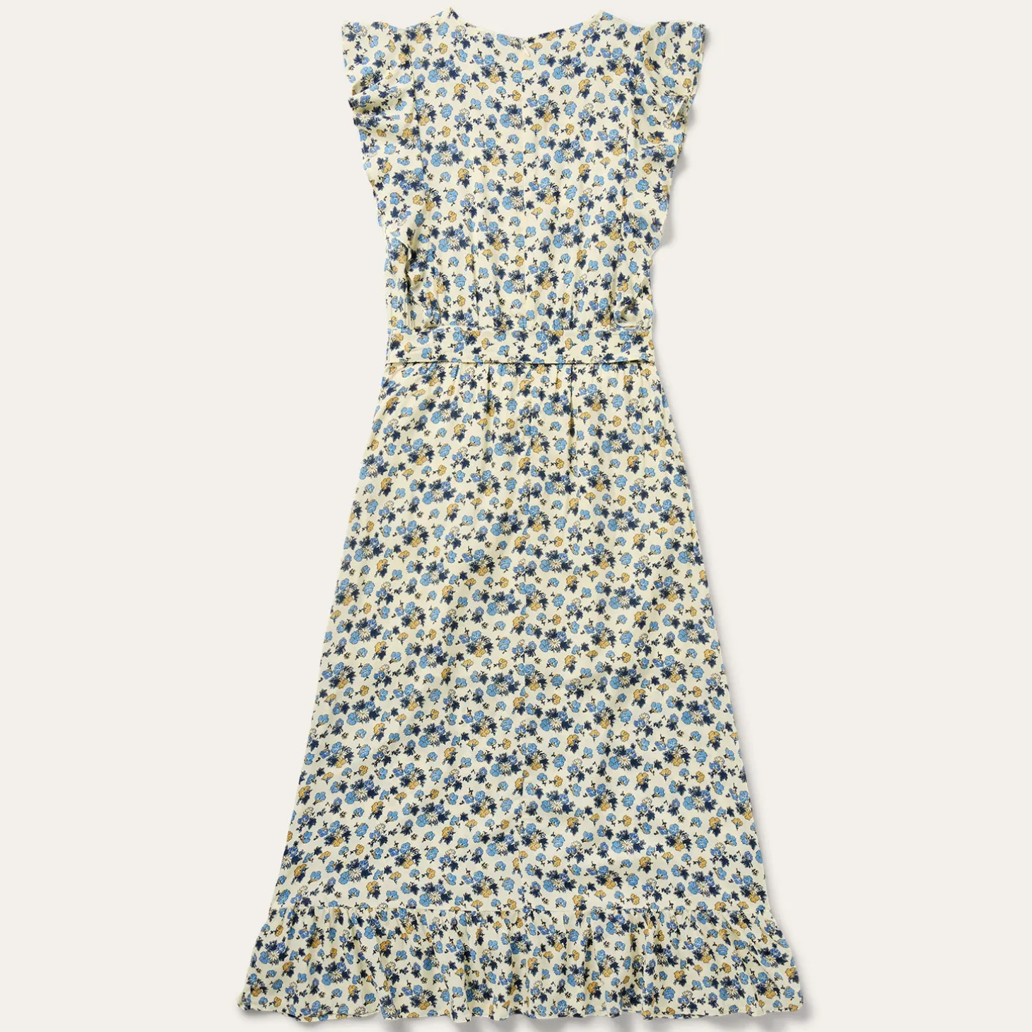 Field Flowers Print Peasant Dress