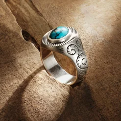 Filigree Ring with Turquoise