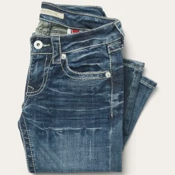 816 Fit Jeans With White