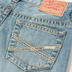 1520 Fit Light Wash Jeans With Tacking