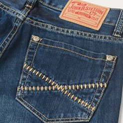 1014 Fit Semi-Destructed Wash Jeans