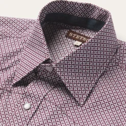 Four Point Geo Print Western Shirt