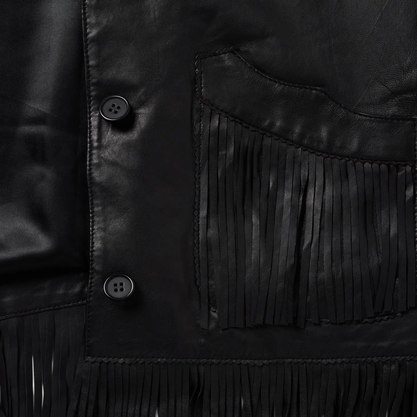Fringe Leather Jacket