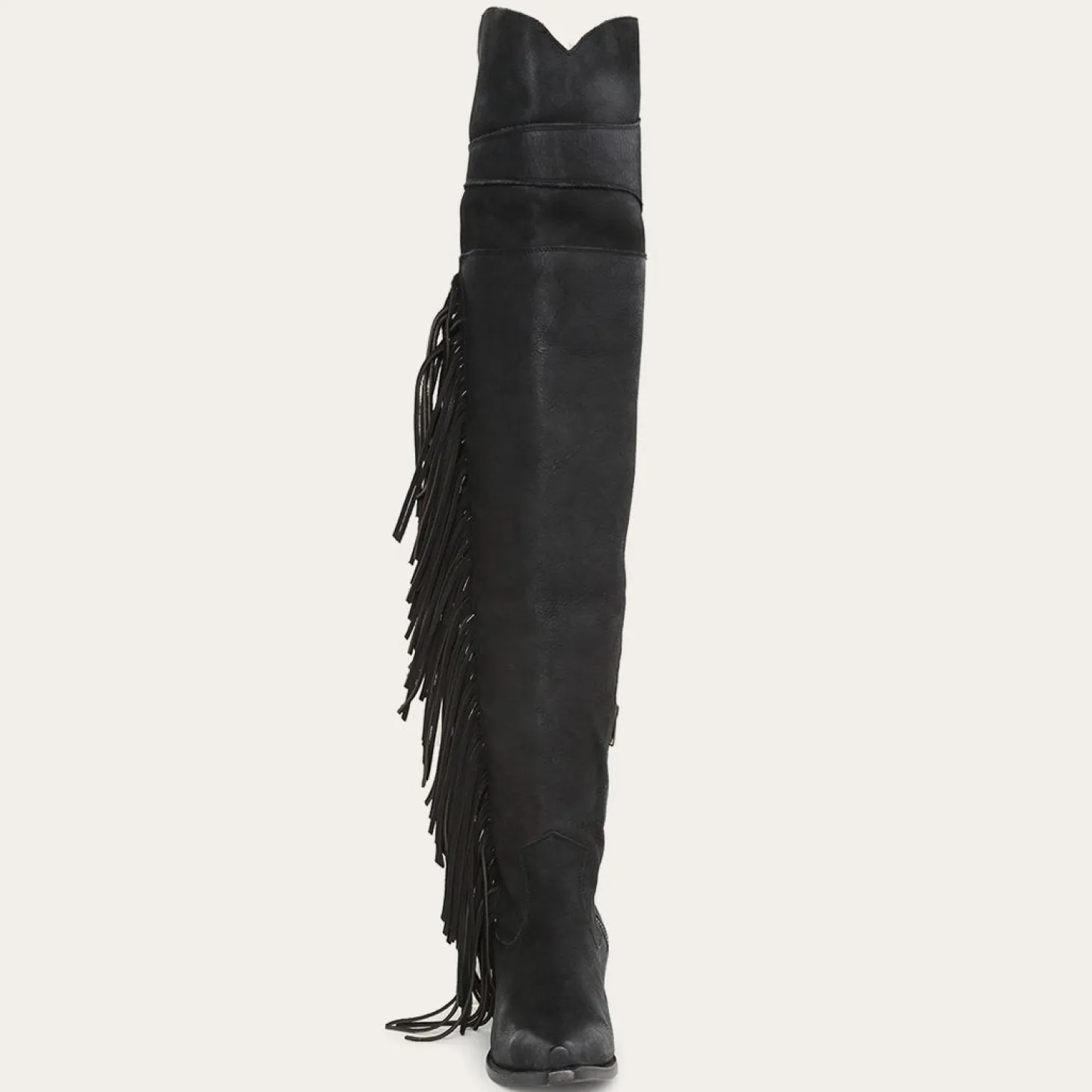 Glam Over-The-Knee Fringe Boot