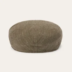 Glen Check Linen/Silk Kent Cap