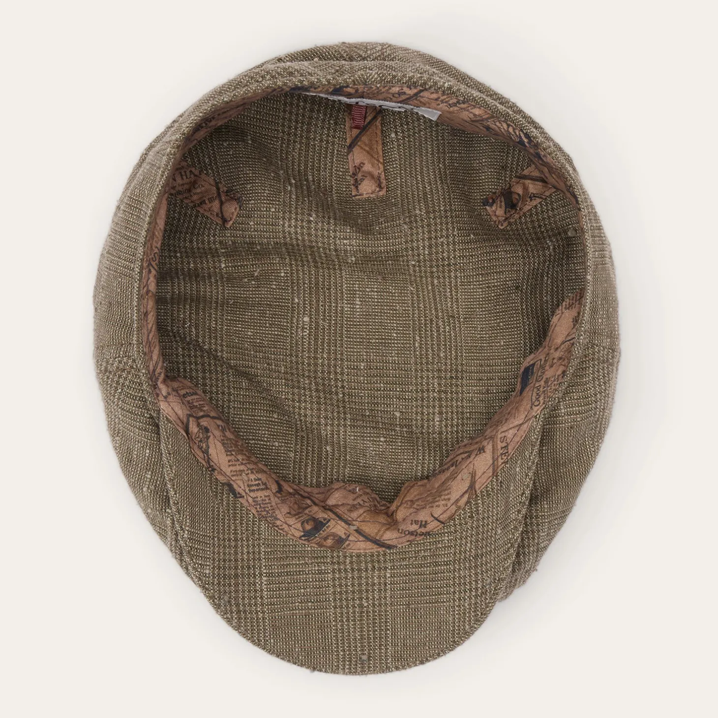 Glen Check Linen/Silk Kent Cap