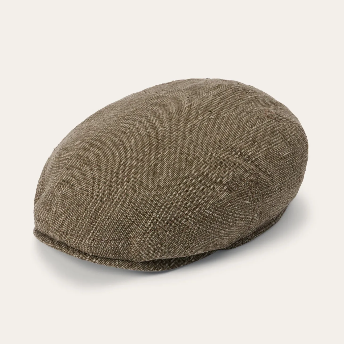 Glen Check Linen/Silk Kent Cap