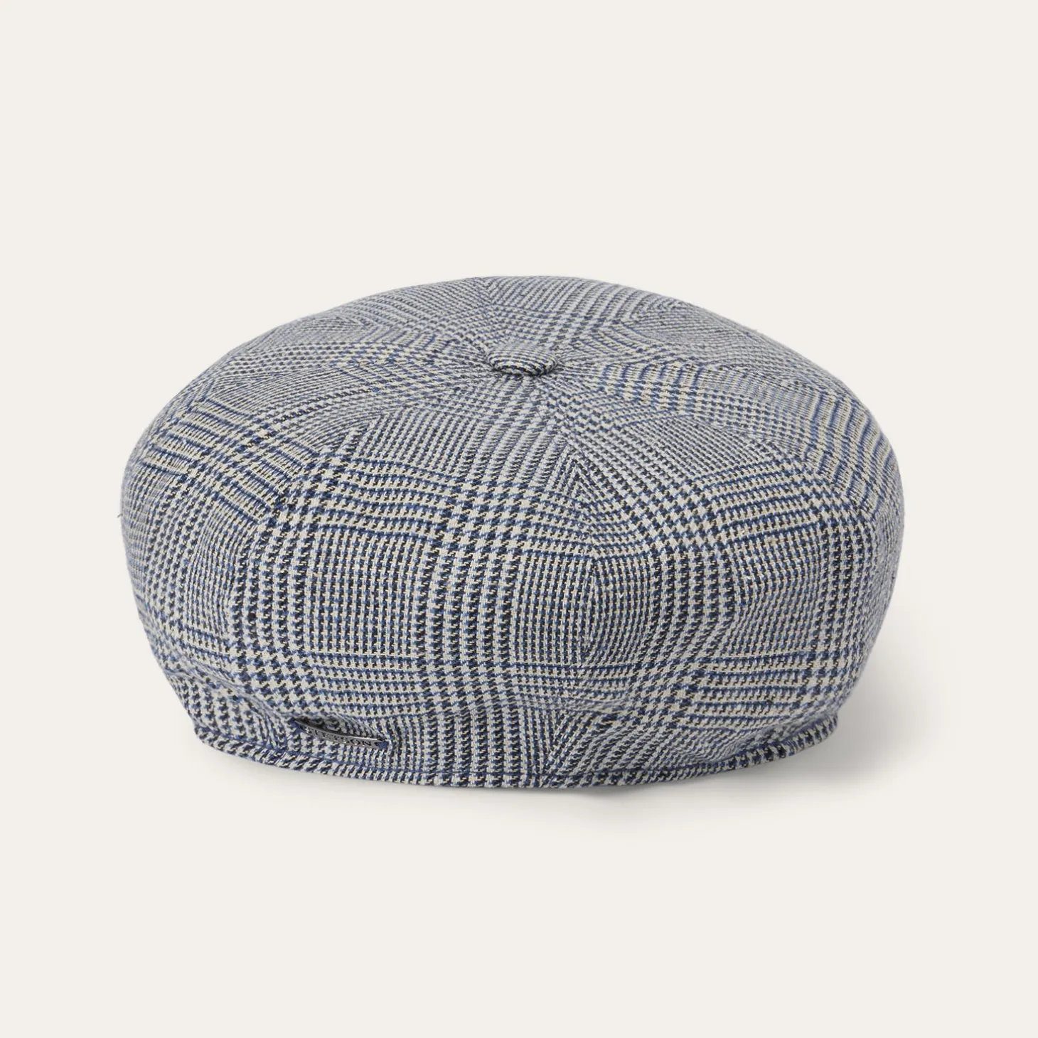 Glen Check Silk/Cotton 8-Panel Cap