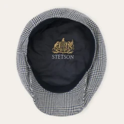 Glen Check Silk/Cotton 8-Panel Cap