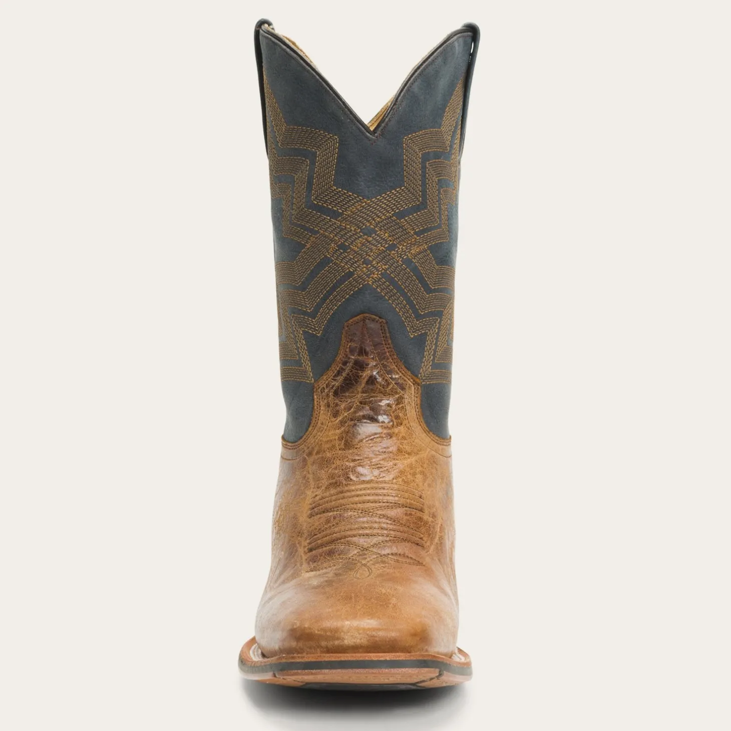 Goddard Burnished Blue & Brown Leather Boot