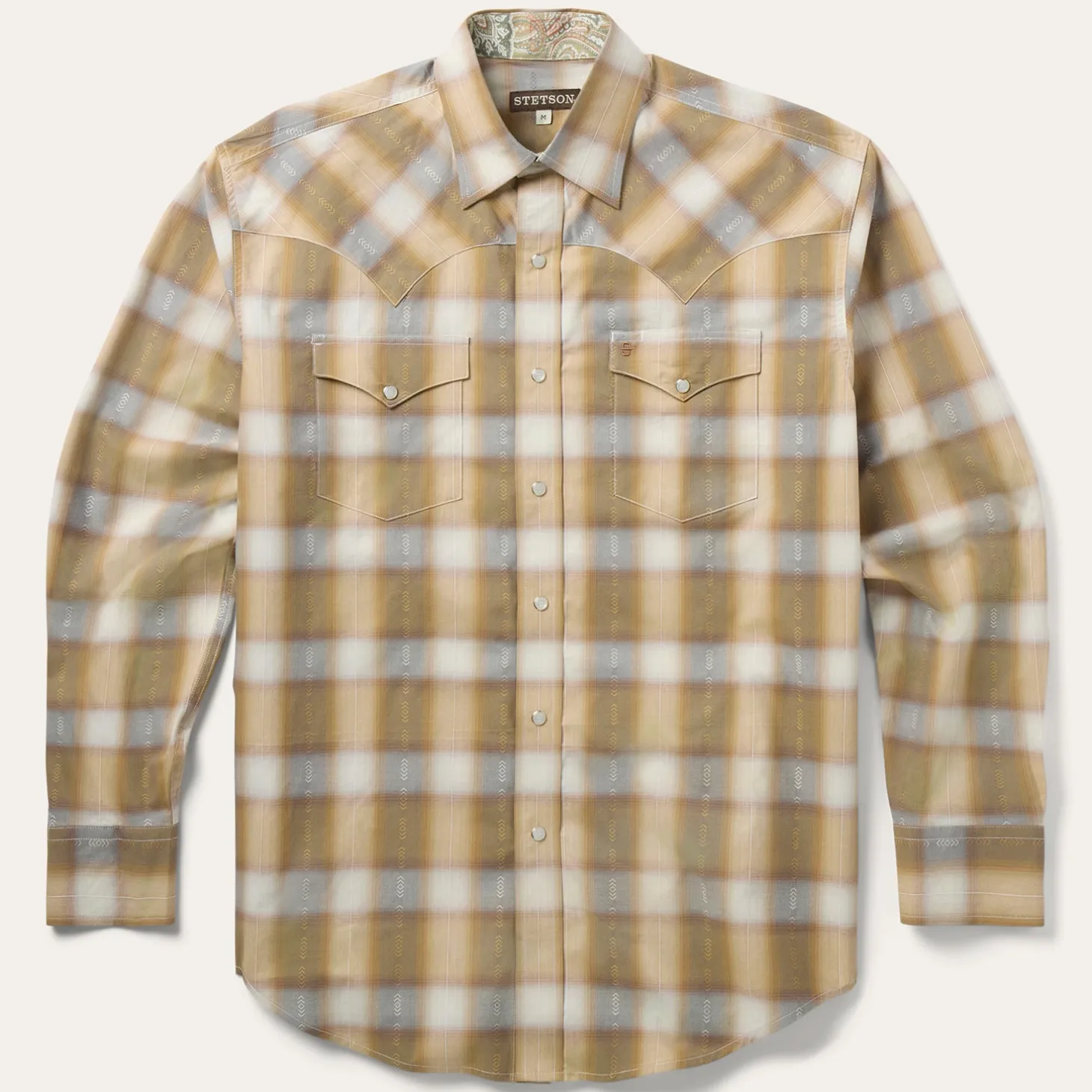 Gold Dust Plaid Western Shirt
