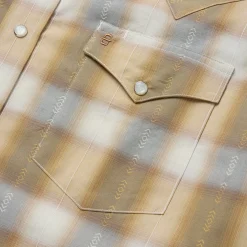 Gold Dust Plaid Western Shirt