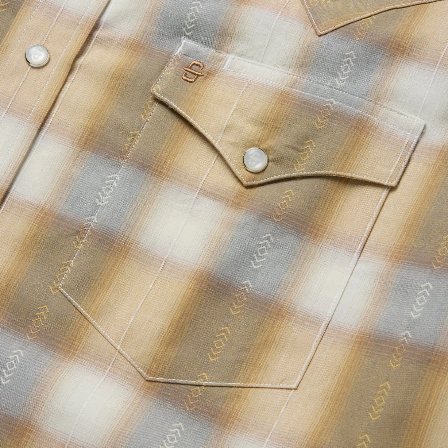 Gold Dust Plaid Western Shirt