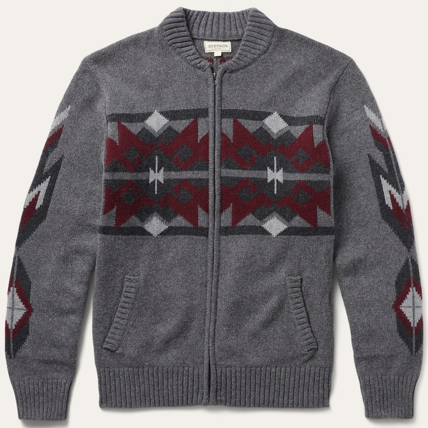 Grey Aztec Cardigan