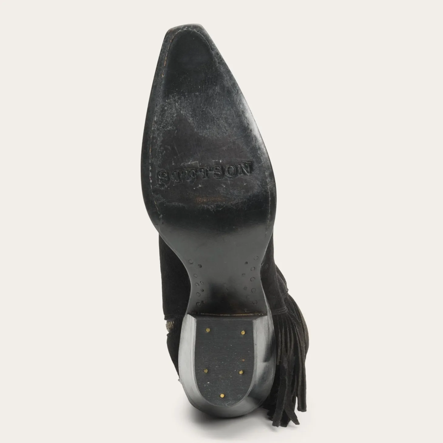 Halle Suede Fringe Side Zip Boot