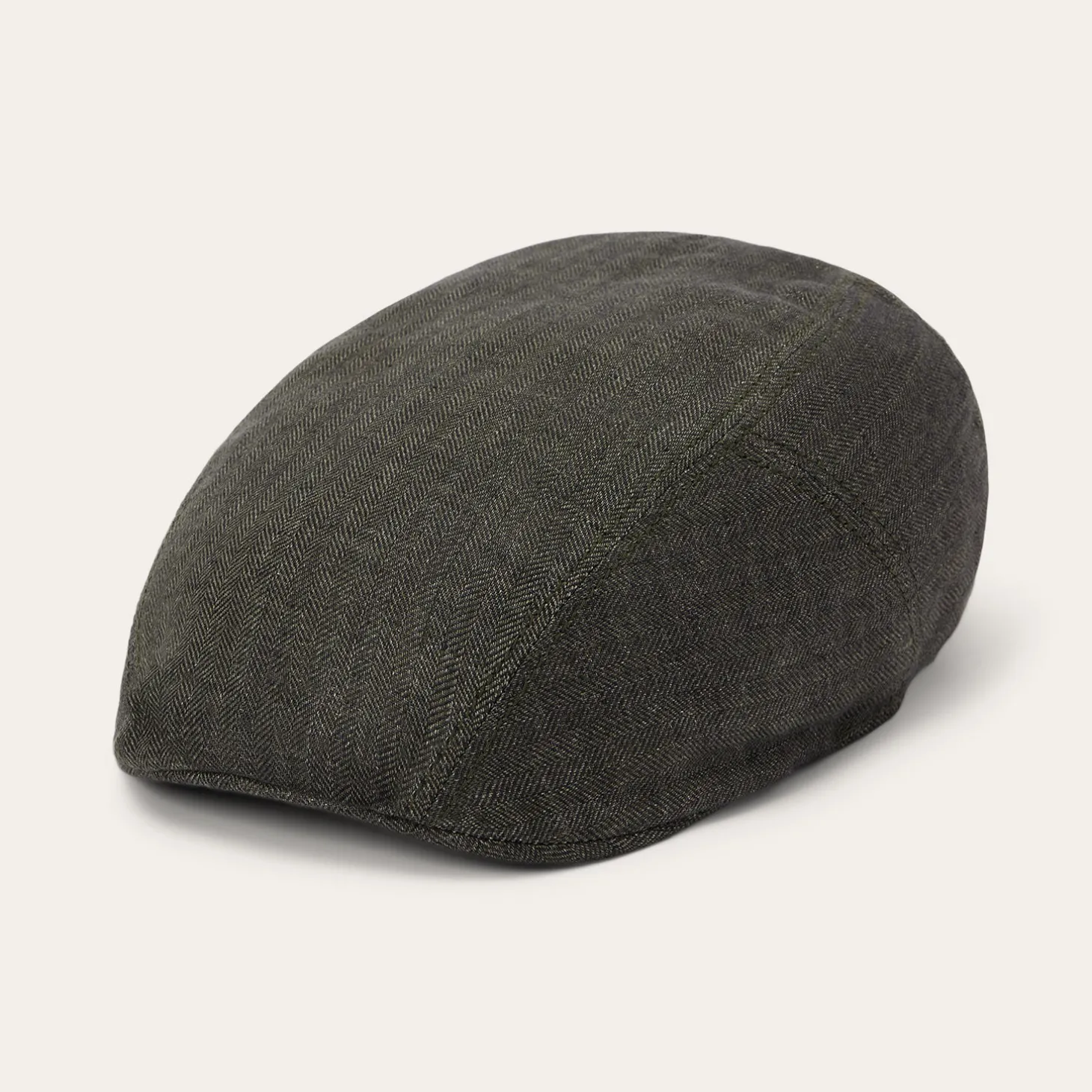 Herringbone Linen Ivy Cap