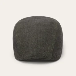 Herringbone Linen Ivy Cap