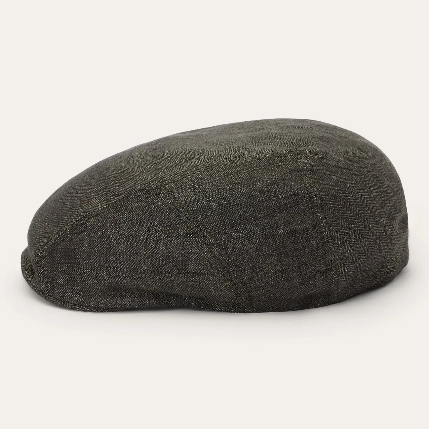 Herringbone Linen Ivy Cap
