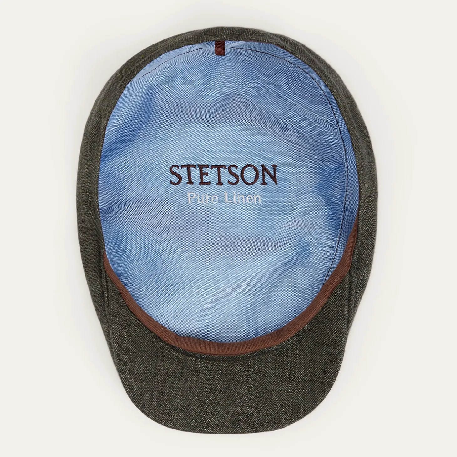 Herringbone Linen Ivy Cap