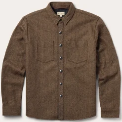 Herringbone Shirt Jacket