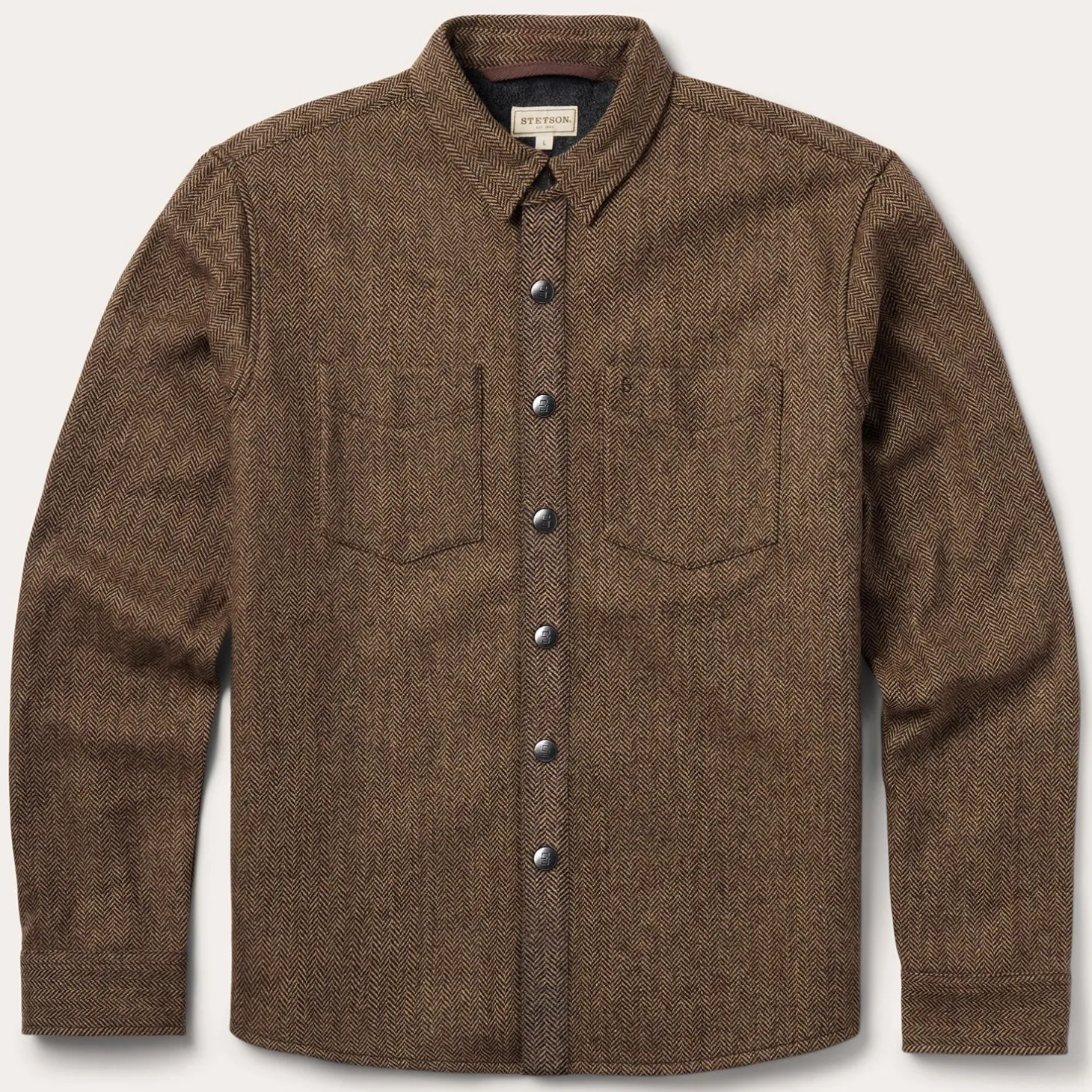 Herringbone Shirt Jacket