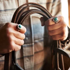 Horseshoe Ring with Turquoise