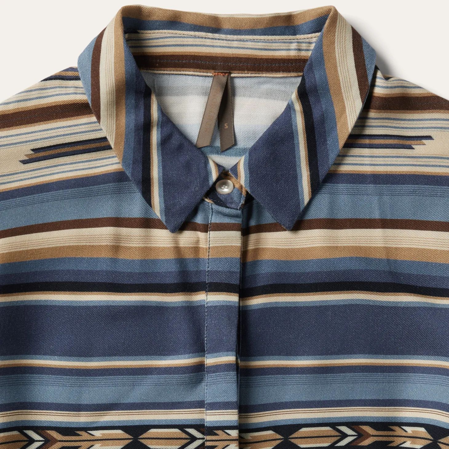 Indigo Serape Print Dress