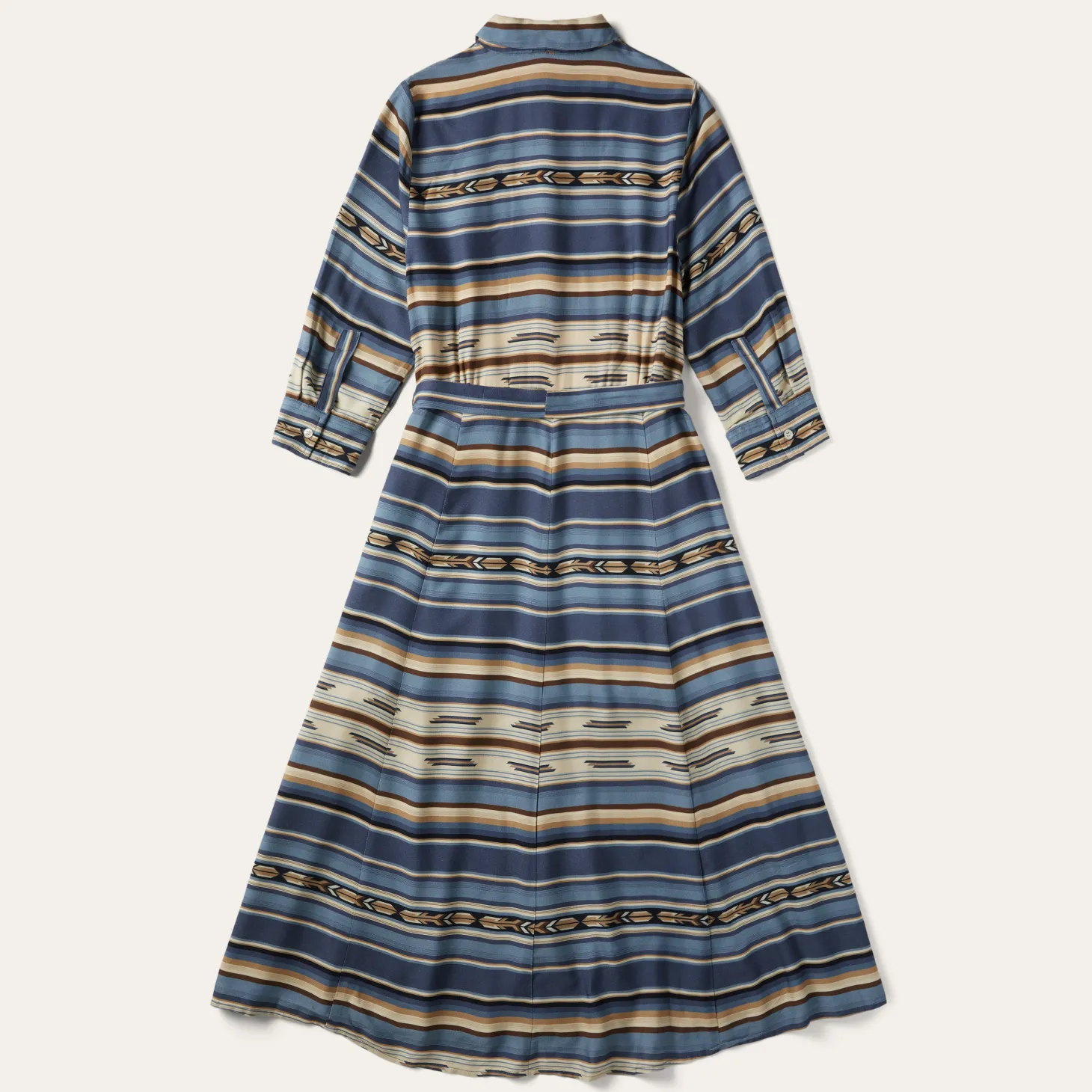 Indigo Serape Print Dress