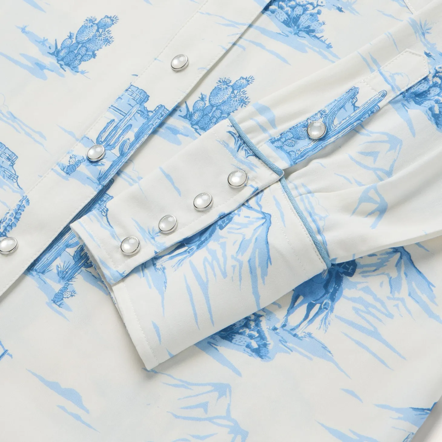 Indigo Trail Print Shirt