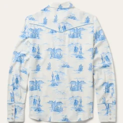 Indigo Trail Print Shirt