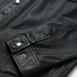 Leather Western Shirt Jacket