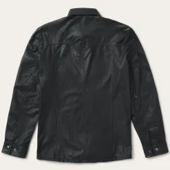 Leather Western Shirt Jacket