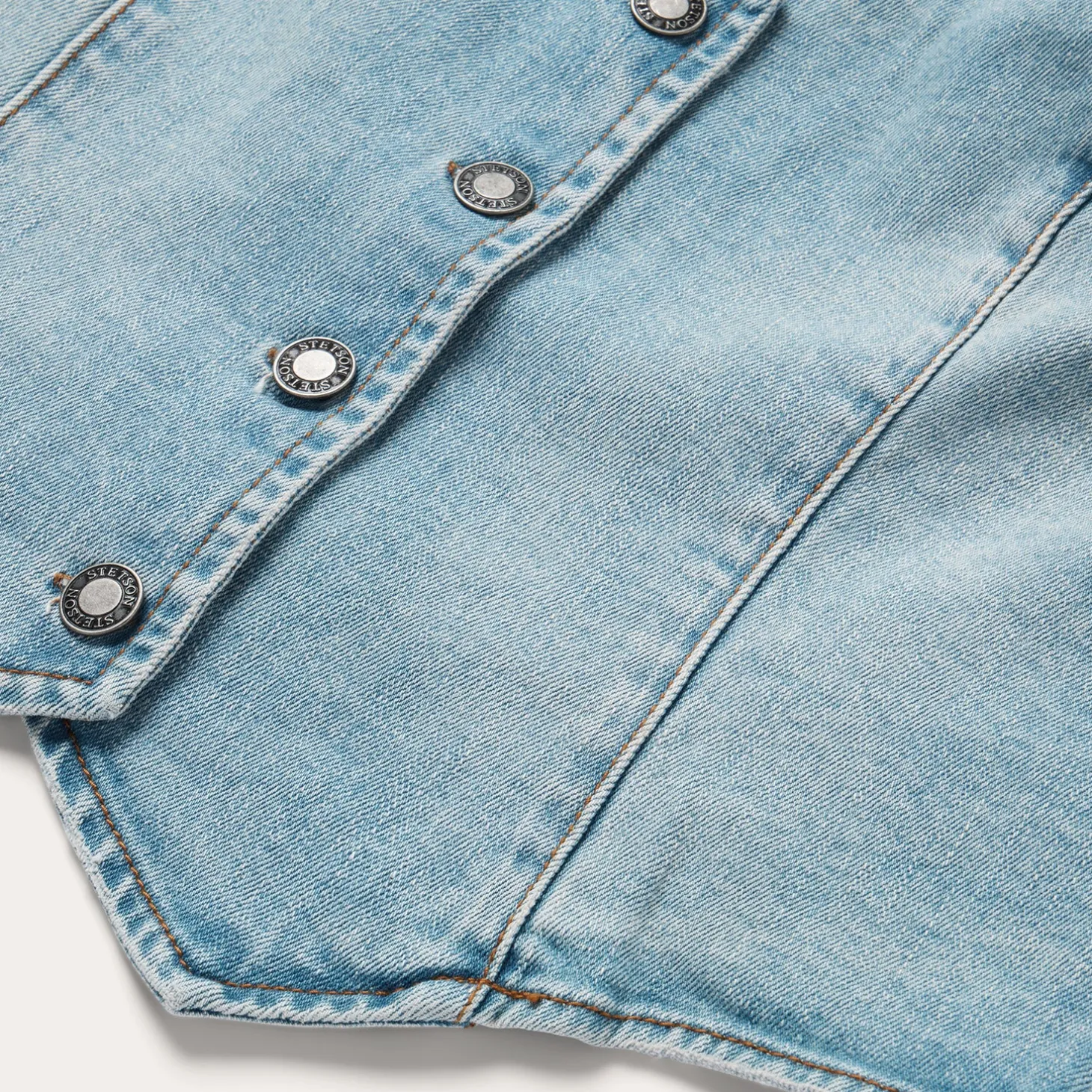 Light Rinse Denim Vest