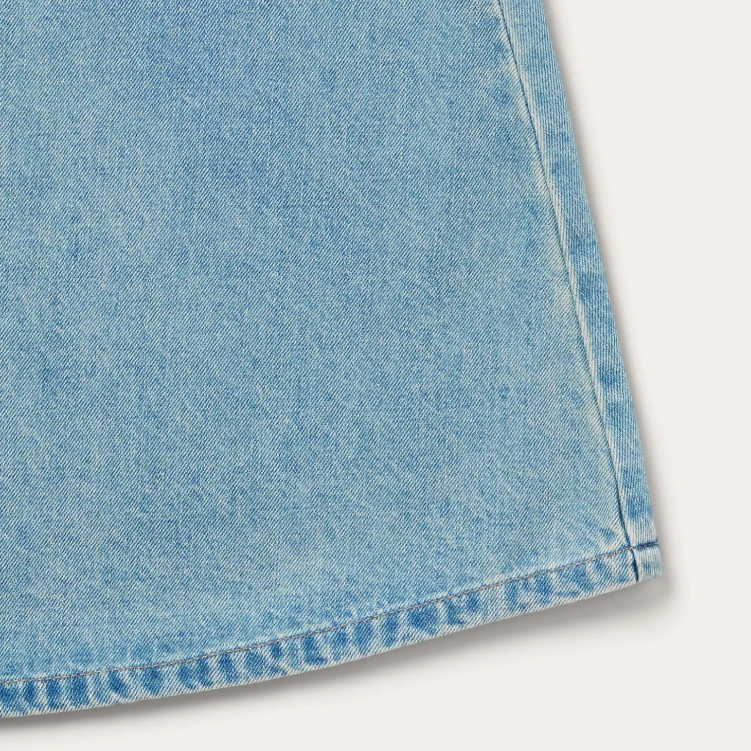 Light Wash Denim Skirt