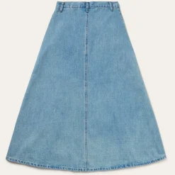 Light Wash Denim Skirt