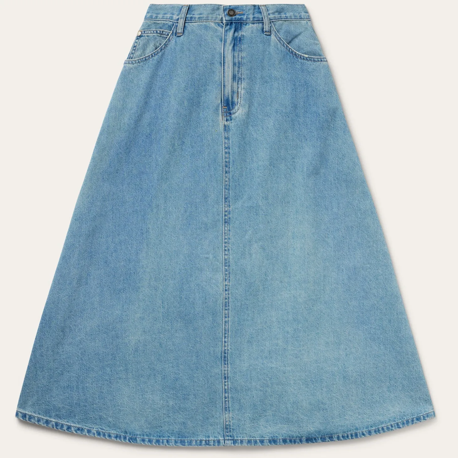 Light Wash Denim Skirt