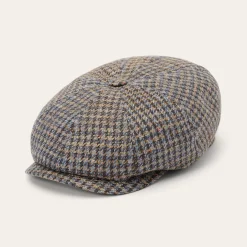 Linen/Cotton Houndstooth Hatteras