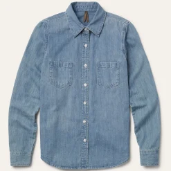 Long-Sleeved Denim Shirt